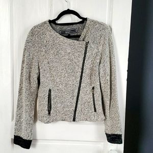 Knit moto jacket